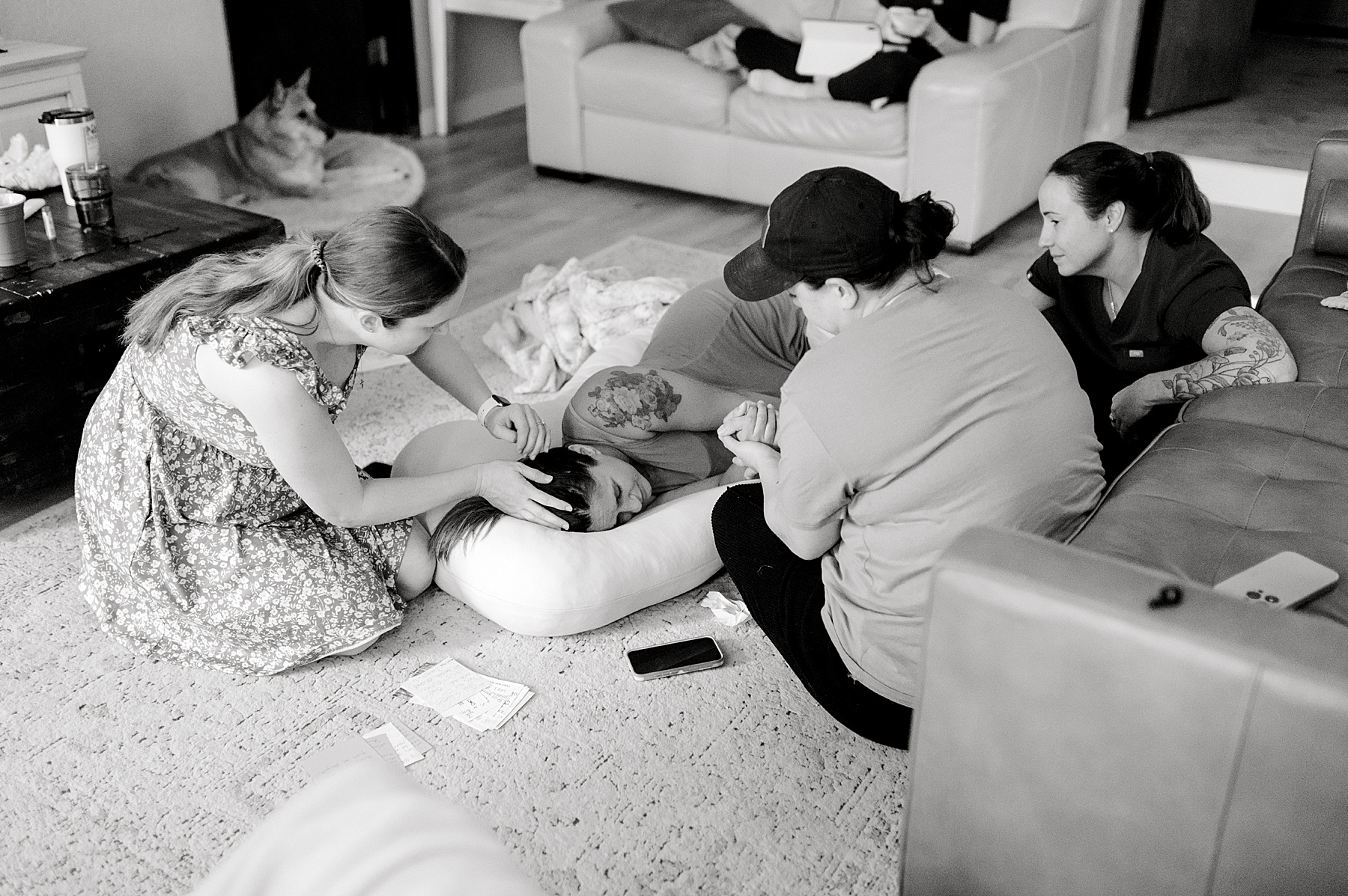 Home birth portraits 