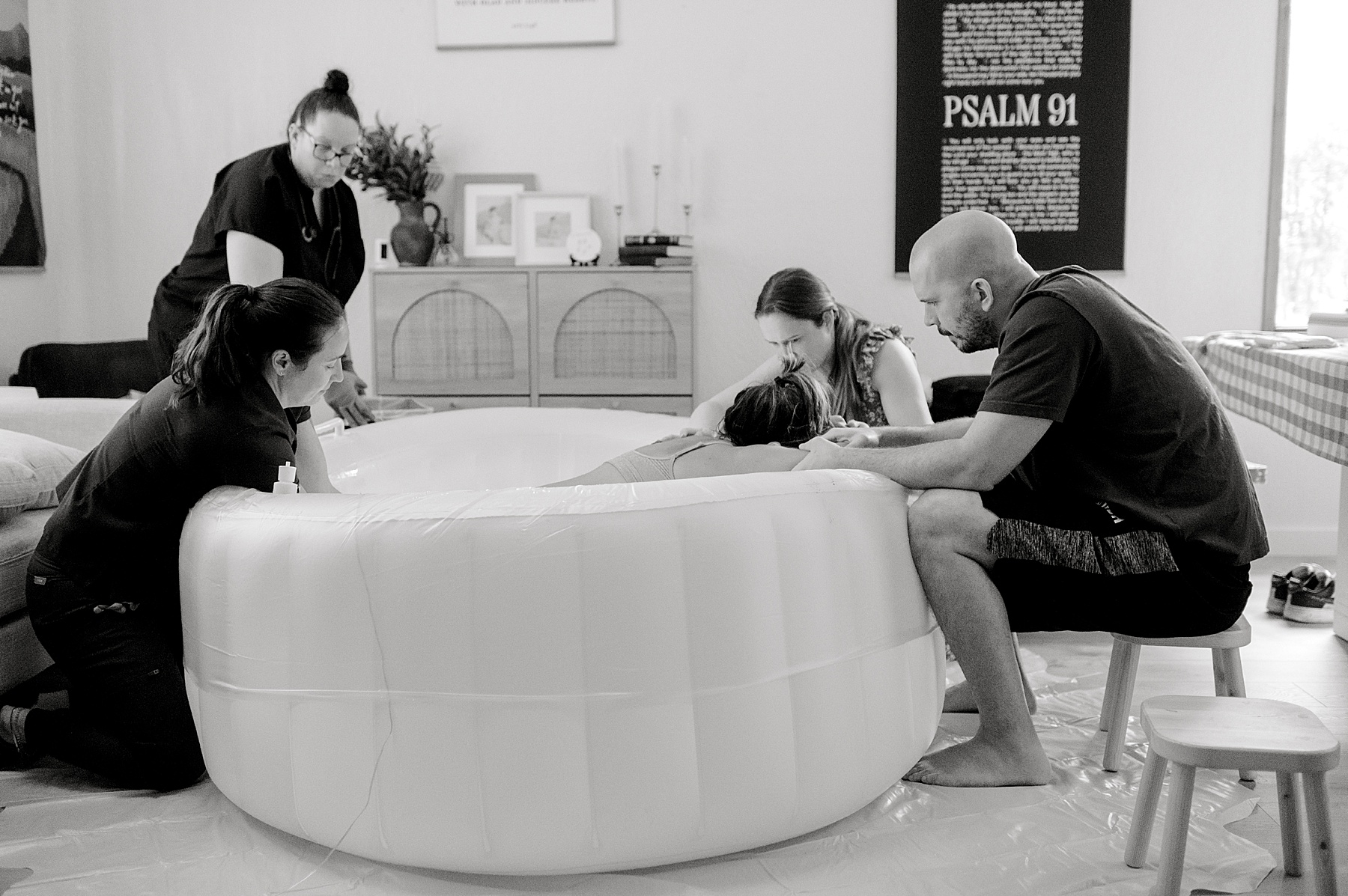 at home water birth in Bulverde, TX