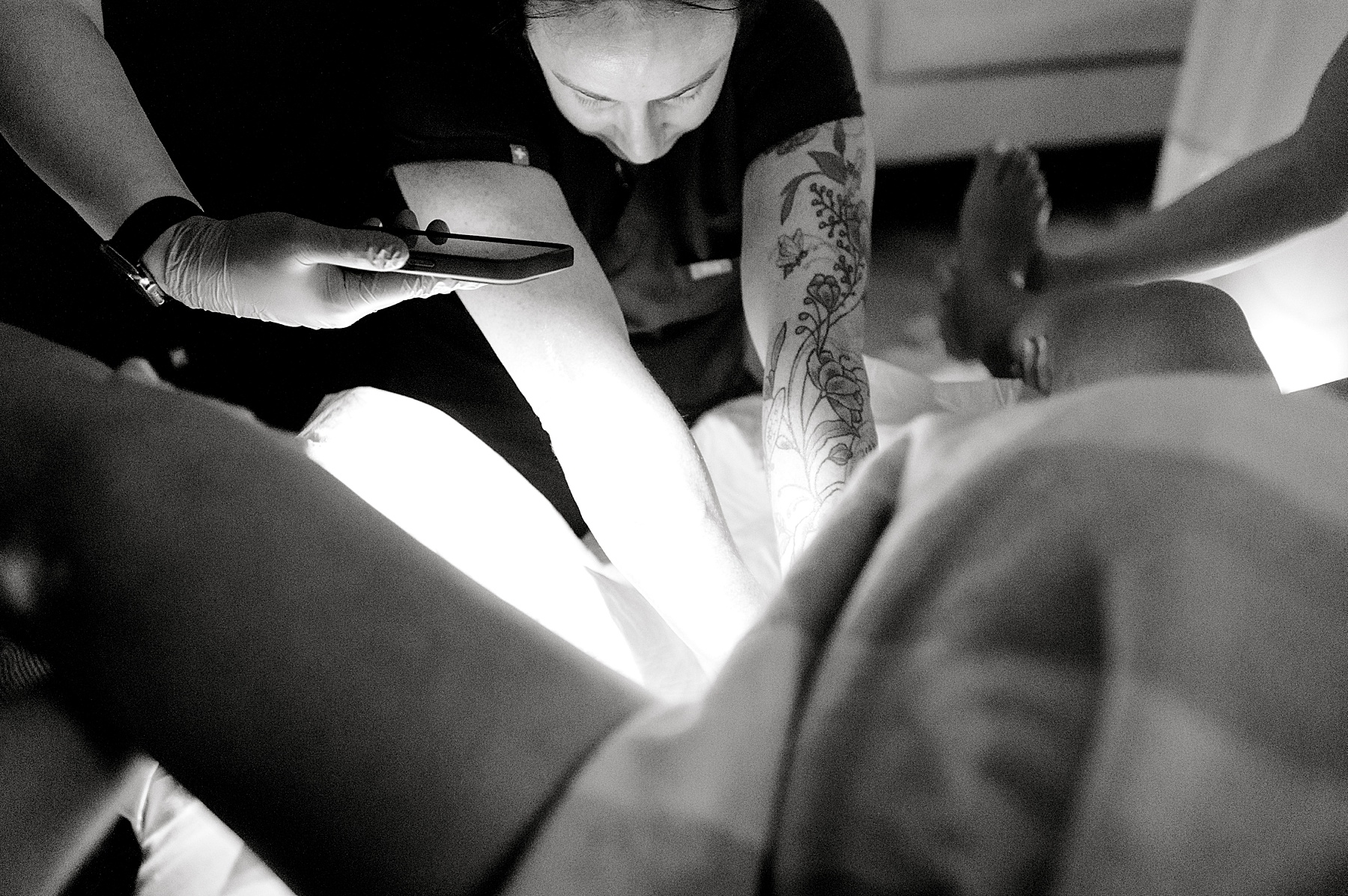 preparing to deliver baby