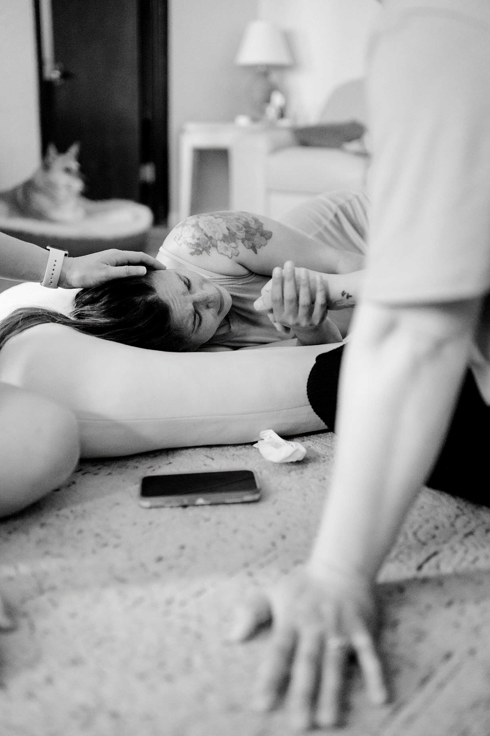 Intimate Home Birth Portraits in Bulverde, TX