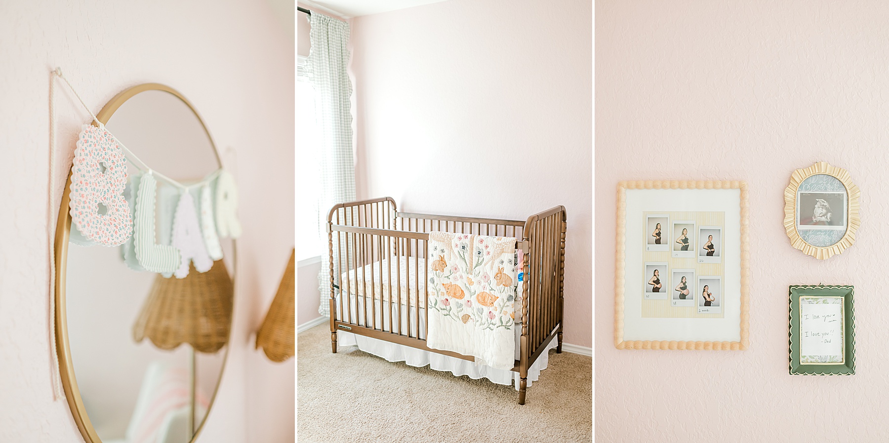 nursery from in-home newborn session in San Marco, TX