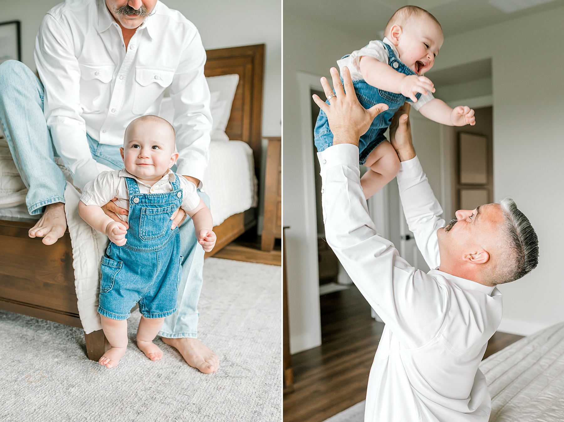 dad and son portraits from in-home lifestyle session